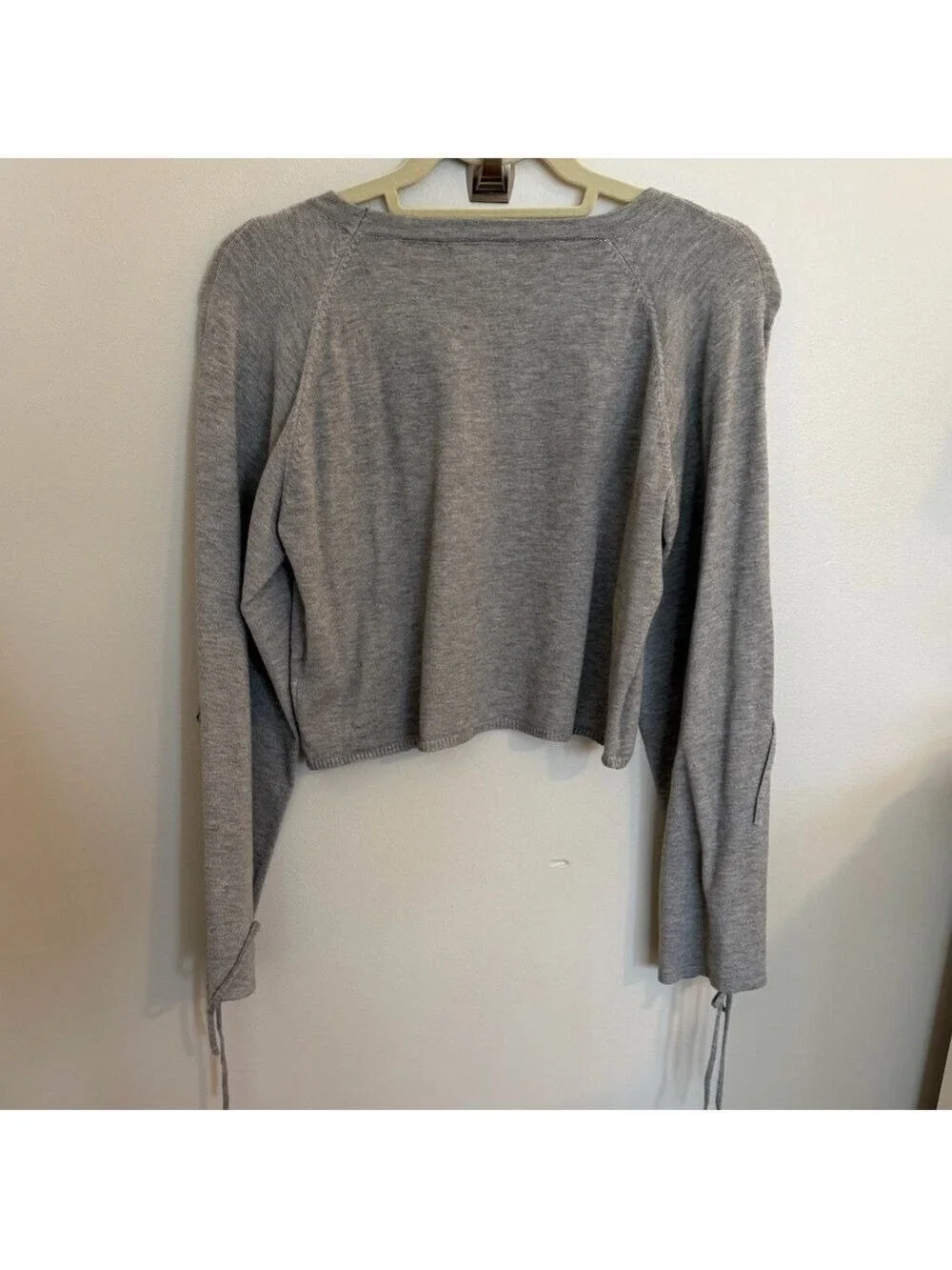 Lovetree Lace Up Sleeve Sweater
